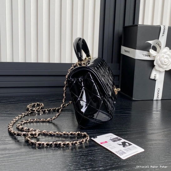 Hyper Peter Handbag CHANEL Handle Mini CHANELassic With Top 0814